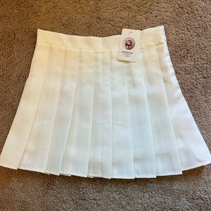 White Skater skirt